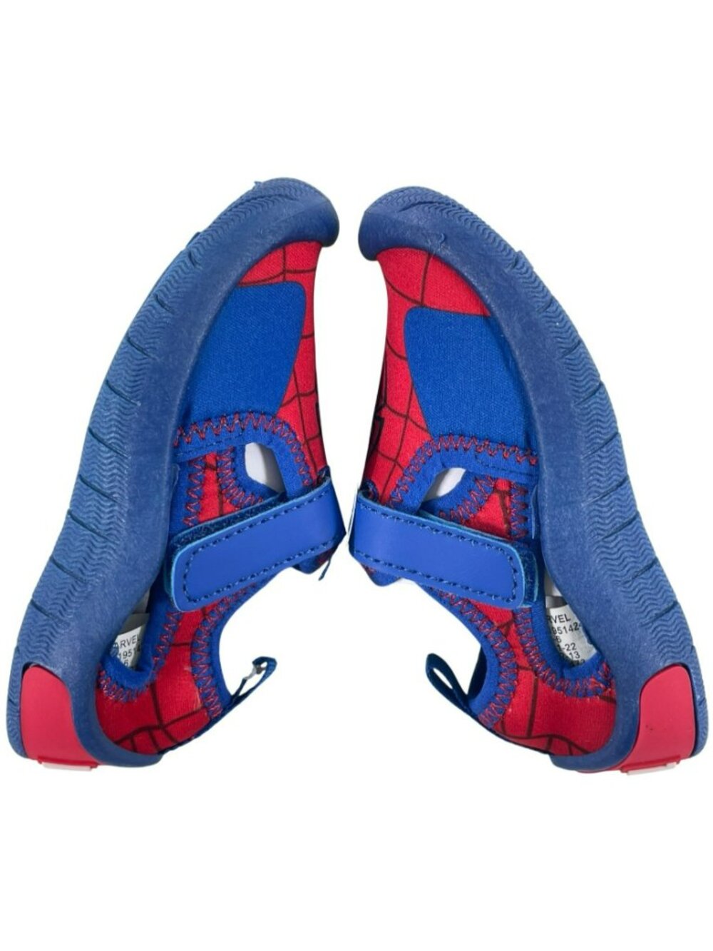Marvel Spider-Man Water Shoes Red & Blue Adjustable Toddler Boys Size 5/6 NEW - Picture 4 of 12